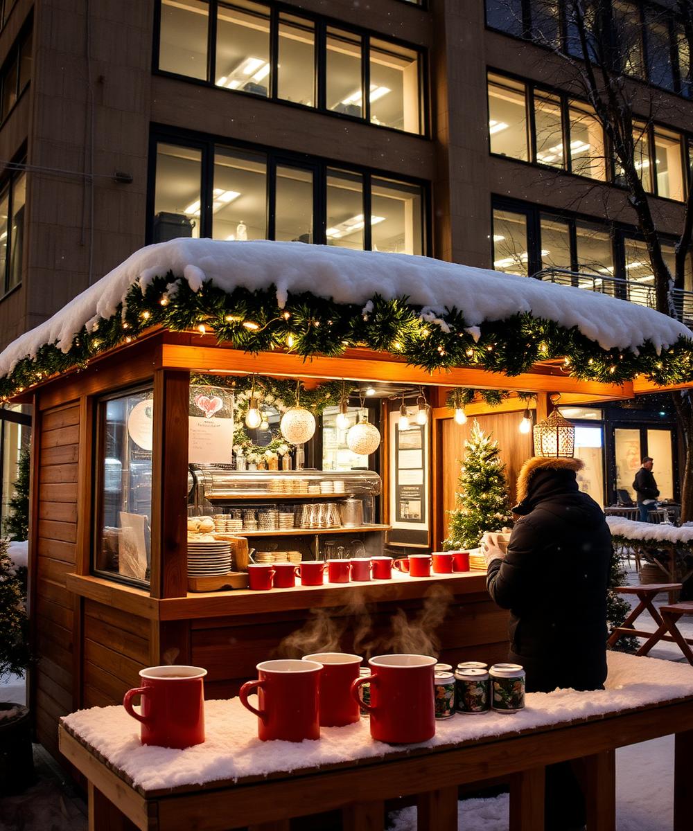 Winterliches Catering mit Glühwein und Weihnachtsmarktgefühl